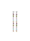 Bimba y Lola crystal-heart earrings - Silver