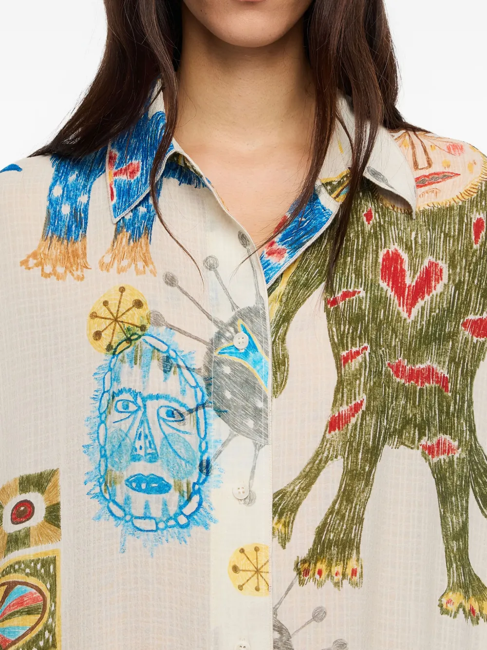 Bimba Y Lola Big Mask Dress In Animal Print