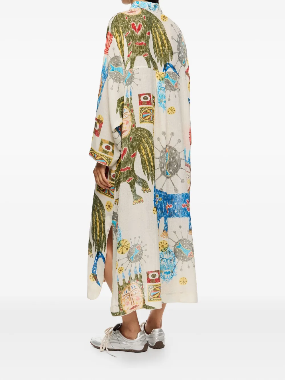 Bimba Y Lola Big Mask Dress In Animal Print