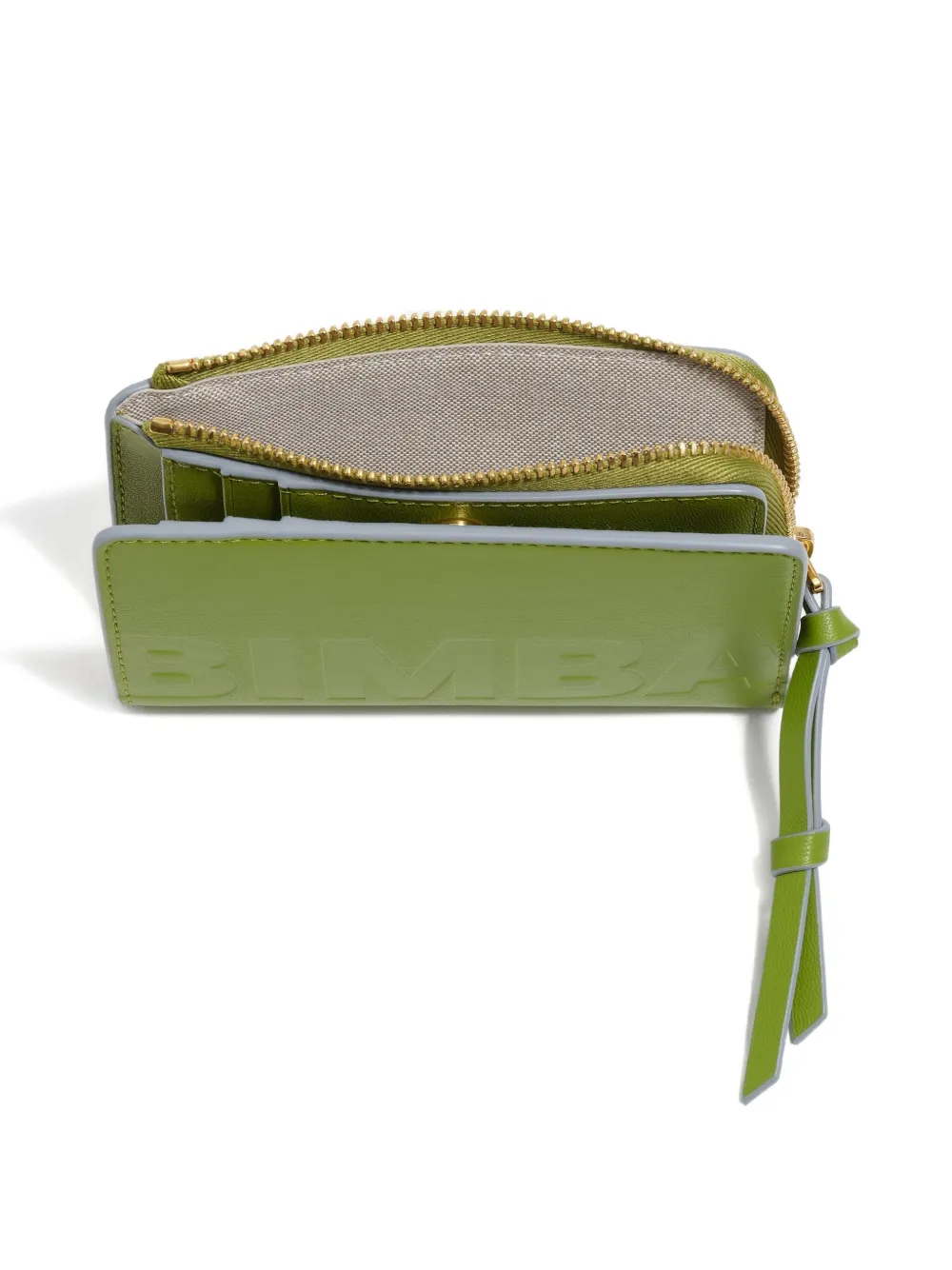 Bimba Y Lola Embossed Leather Purse In Green