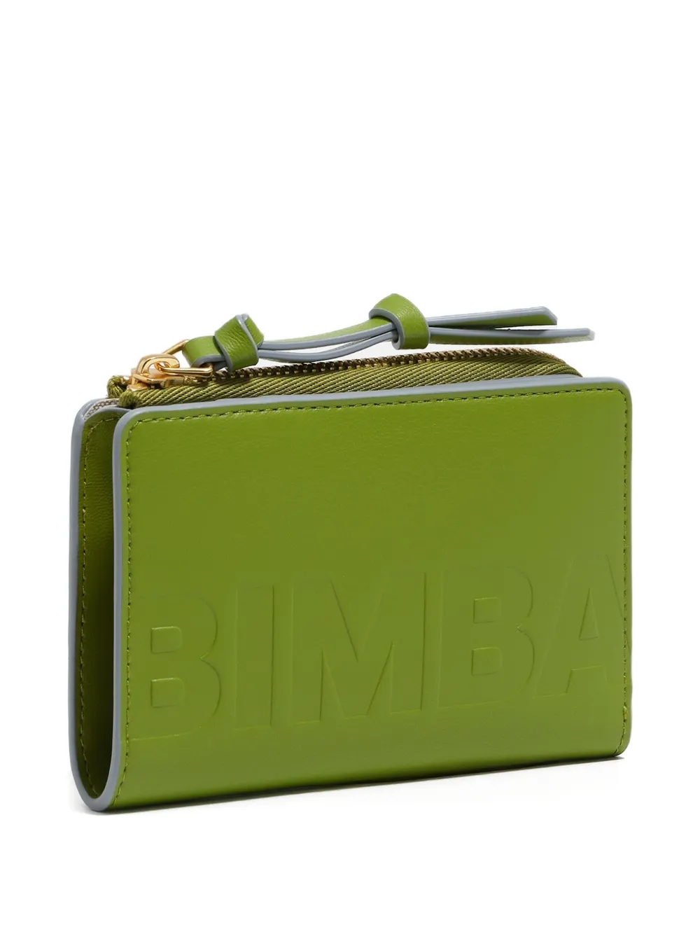Bimba Y Lola Embossed Leather Purse In Green