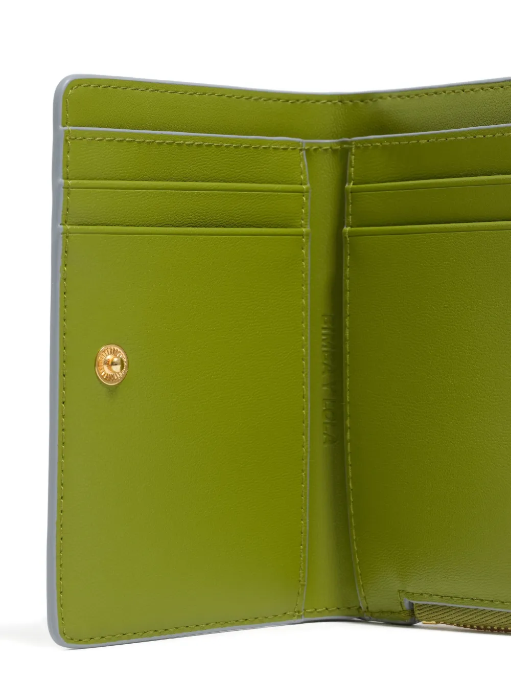 Bimba Y Lola Embossed Leather Purse In Green