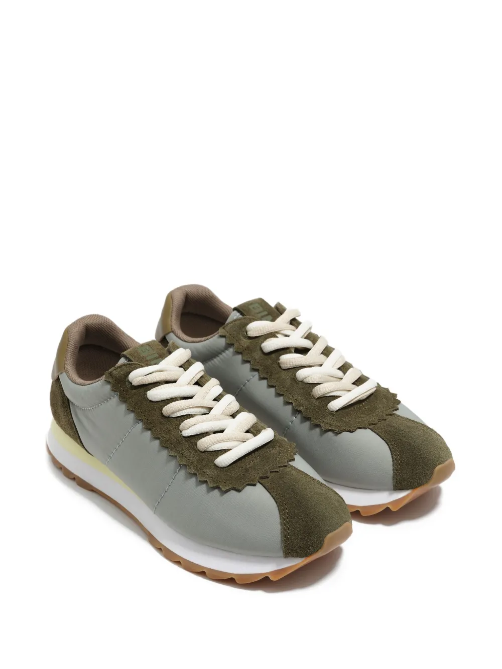 Bimba y Lola 13 18 scalloped-trim sneakers Blue