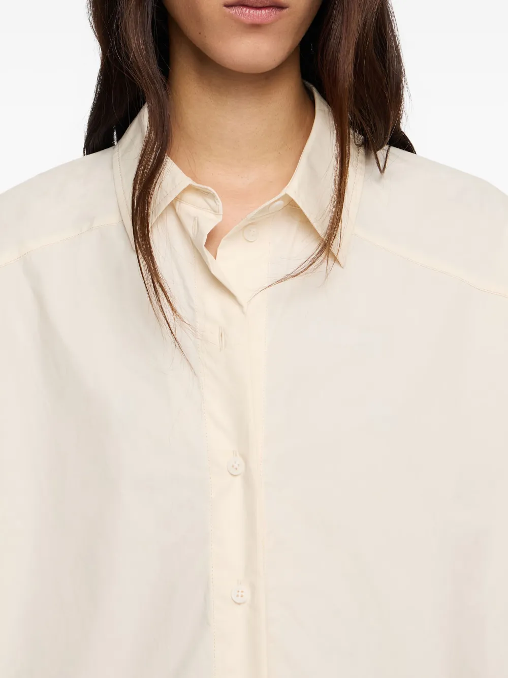 Bimba Y Lola Stitching Shirt In Neutral