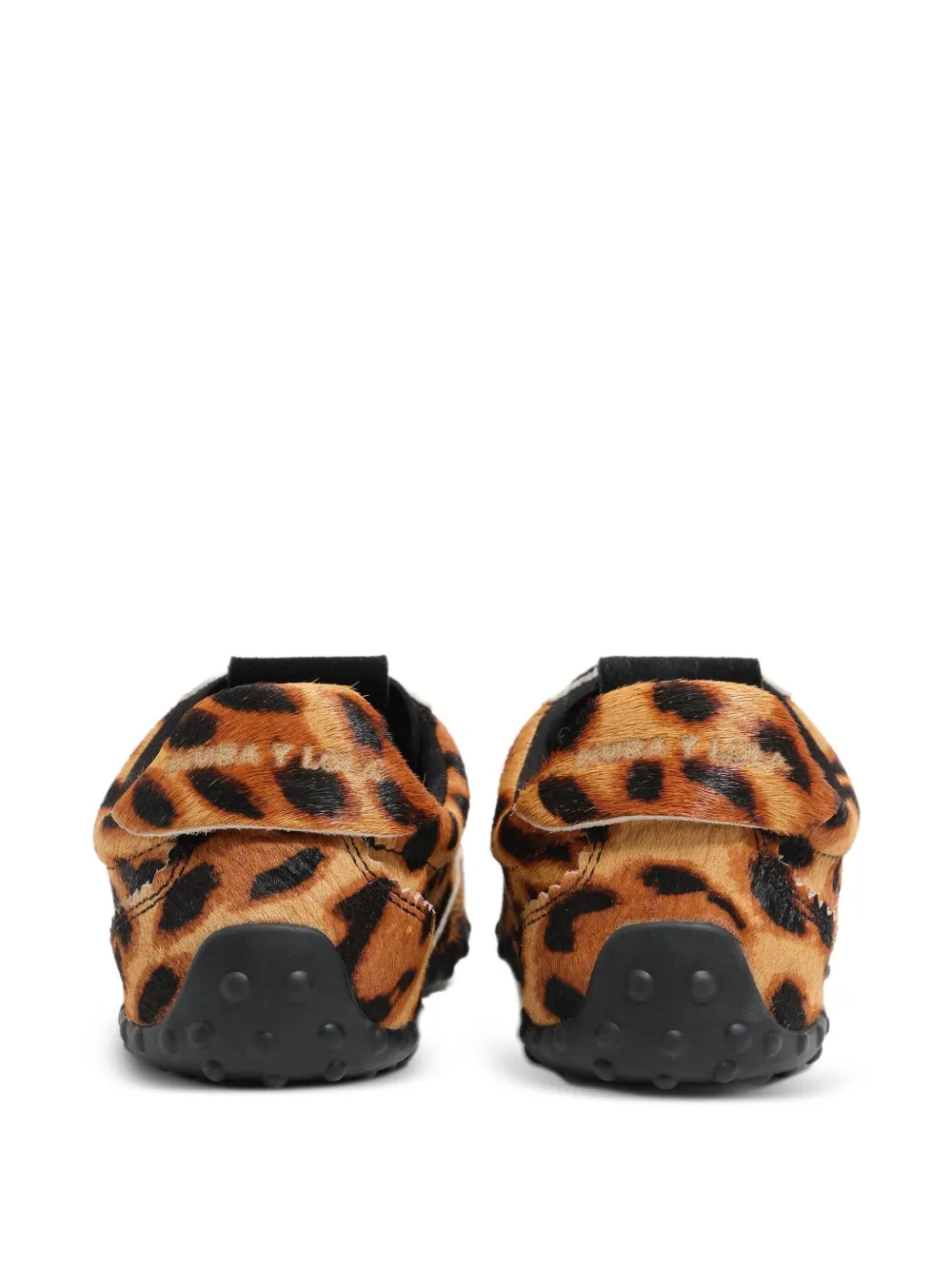 Bimba y Lola leopard-print lace-up sneakers Brown
