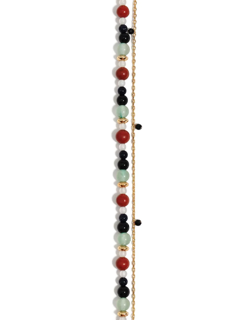 Bimba y Lola double-layer heart logo stones bracelet - Goud