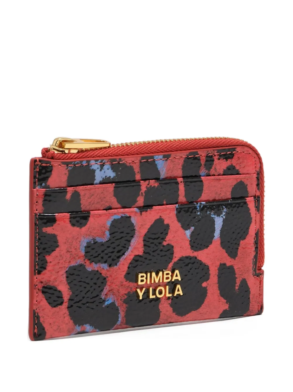 Bimba y Lola leopard-print wallet | Red | Image 1