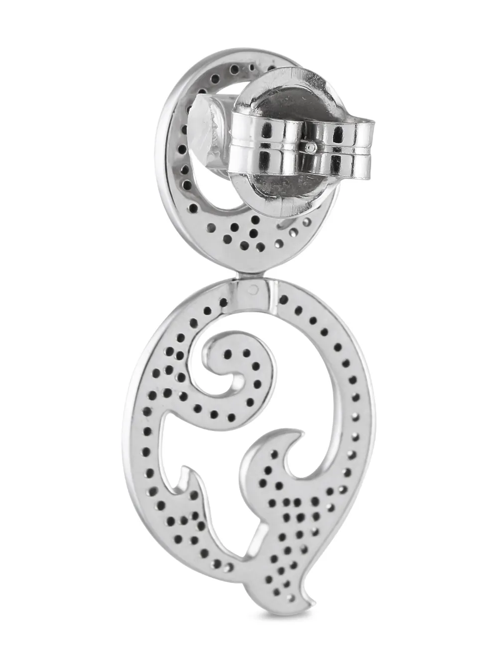 TOUS 18K white gold Swirl diamond earrings | Image 2