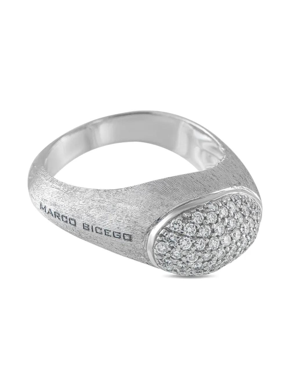 Marco Bicego Confetti Isola ダイヤモンド リング 18Kホワイトゴールド - シルバートーン Marco Bicego Confetti Isola ダイヤモンド リング 18Kホワイトゴールド - シルバートーン