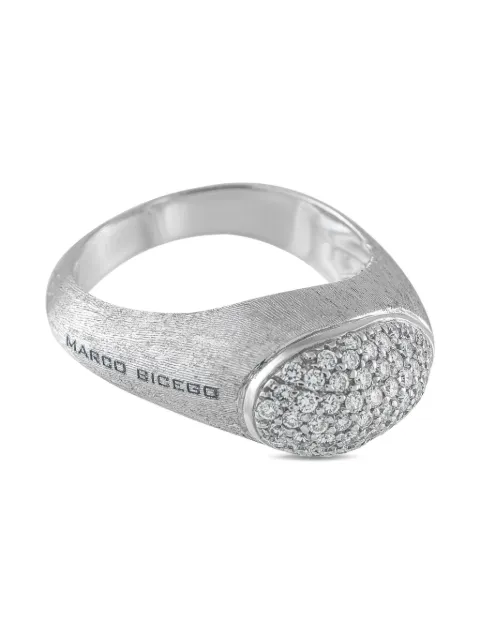 Marco Bicego 18K white gold Confetti Isola diamond ring