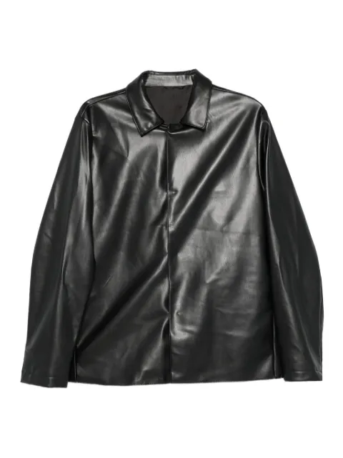 Costumein leather collar jacket
