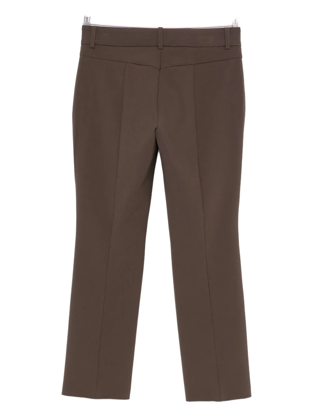 Cambio Cropped broek met riemlussen en rits - Bruin