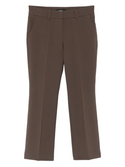 Cambio belt-loops zip-fly cropped trousers