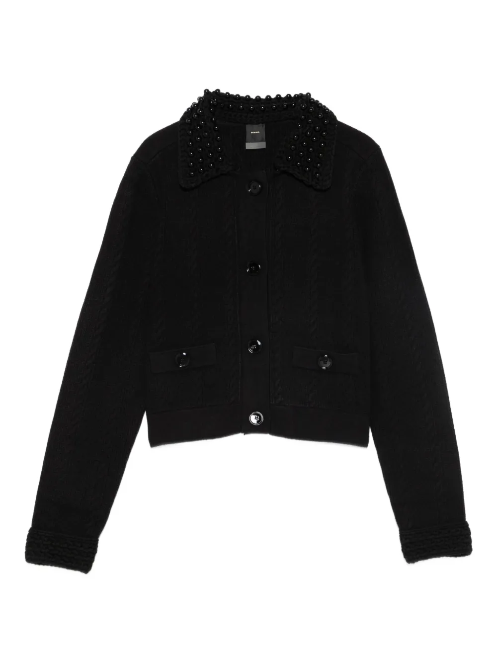 PINKO Vest met verfraaide kraag Zwart