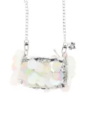 ANGEL'S FACE KIDS sequinned chain bag - White
