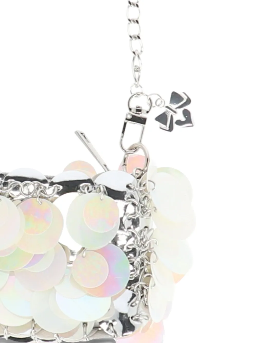 ANGEL'S FACE KIDS sequinned chain bag - Wit