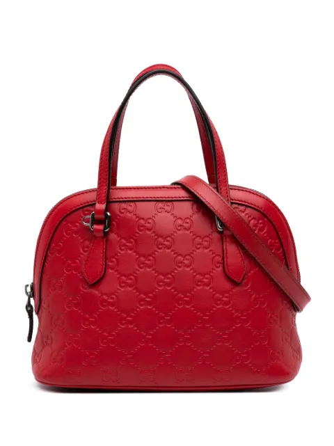 Gucci Pre-Owned bolsa satchel Guccissima Dome mini 2016-2025