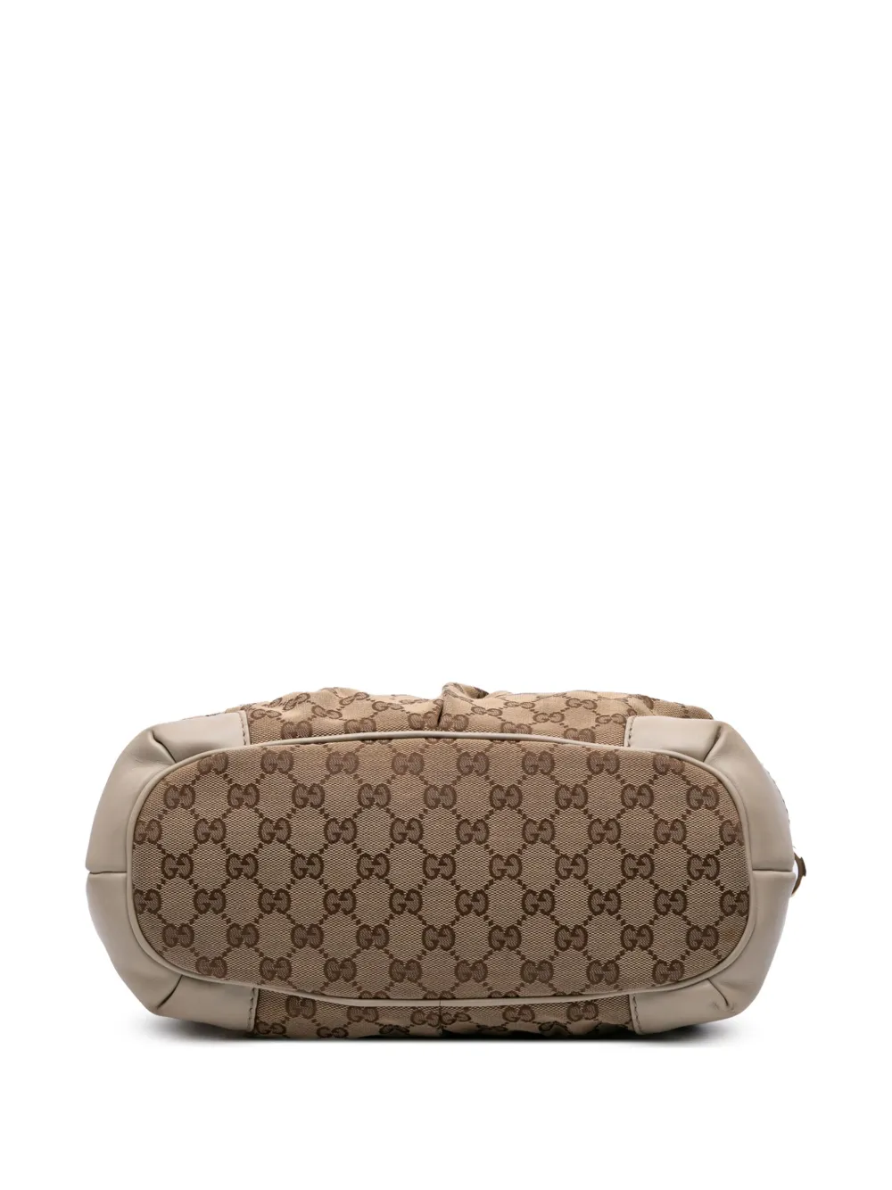 Pre-owned Gucci 2016-2025 Gg Canvas Sukey Satchel In Brown