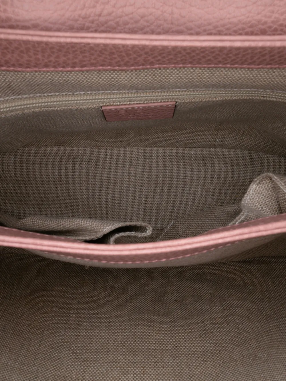 Pre-owned Gucci 2016-2025 Small Dollar Calfskin Interlocking G Satchel In Pink