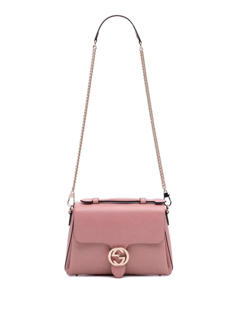 Gucci Pre-Owned 2016-2025 Small Dollar Calfskin Interlocking G satchel | Pink | Image 1