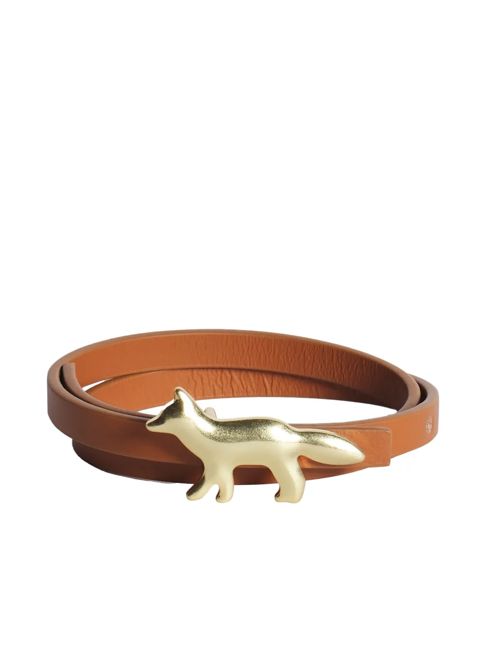 Maison Kitsuné fox-embellished leather bracelet