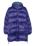 Yoke reversible padded jacket - Purple