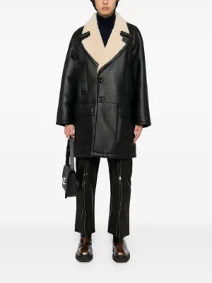 DSQUARD2 レザートレンチコート 50 黒 D SQUARED2(ディースクエアード