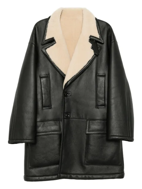 Yoke mouton reversible coat