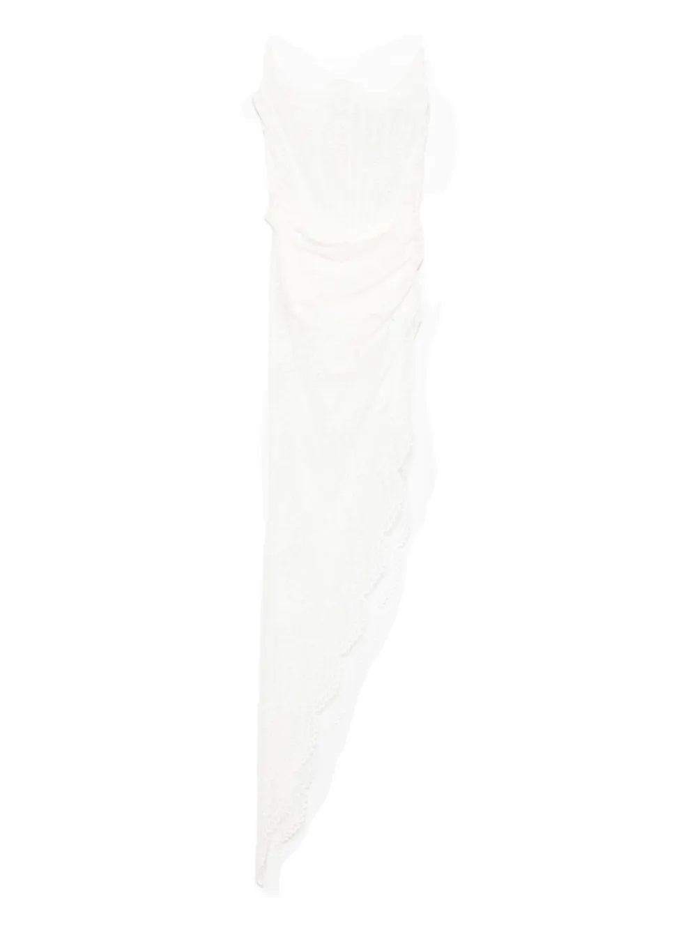 Giuseppe Di Morabito laced asymmetric maxi dress | White | Image 1