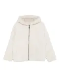Simonetta Ravizza hooded shearling jacket - Neutrals
