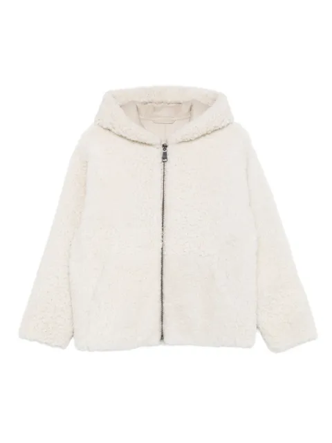 Simonetta Ravizza hooded shearling jacket