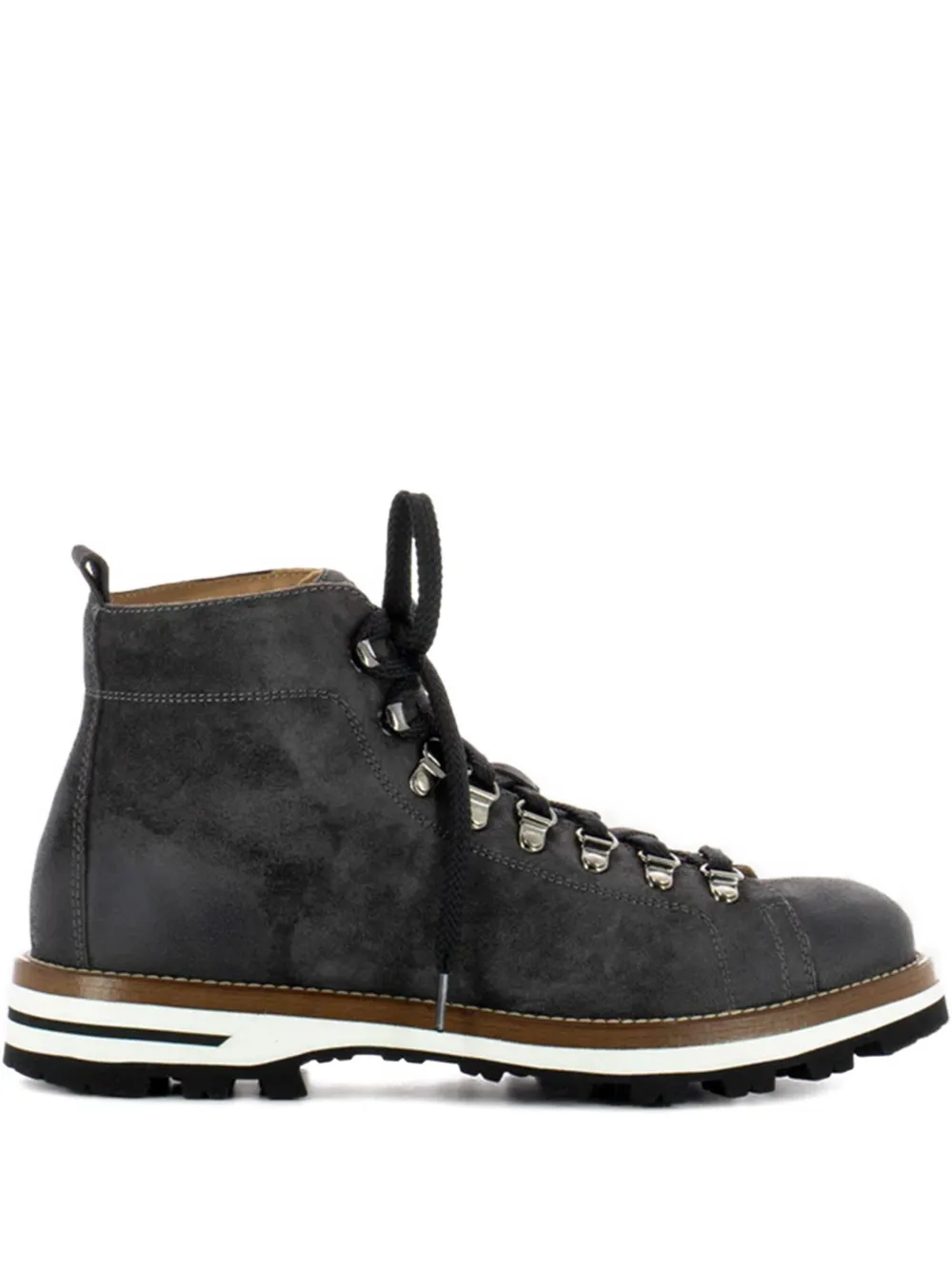 lace-up suede boots