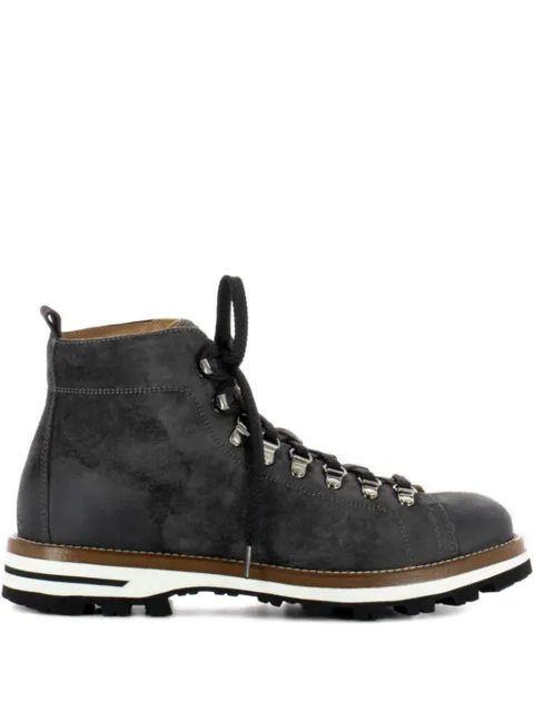 MONPIZ lace-up suede boots