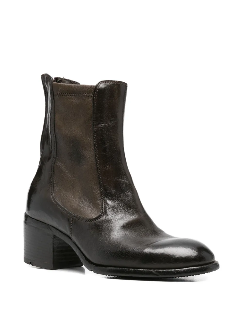 LEMARGO 55mm leather boots Green