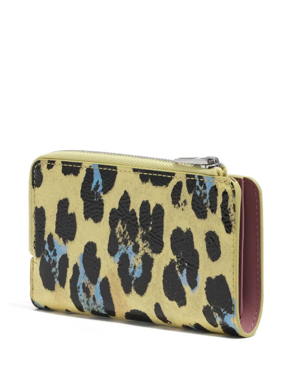 Bimba y Lola Portemonnee met luipaardprint en rits - Geel