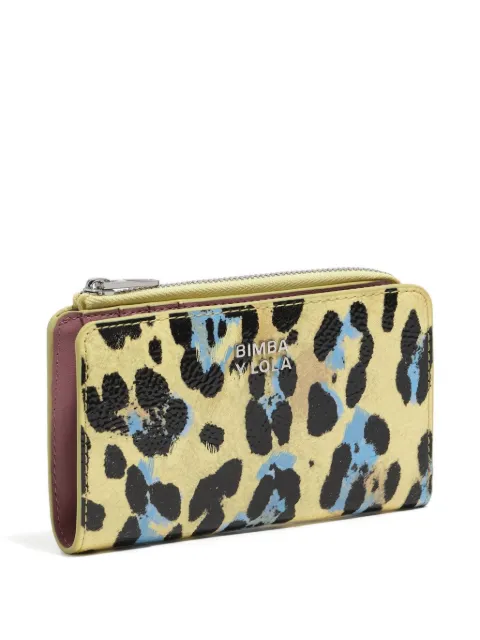 Bimba y Lola leopard-print zip purse