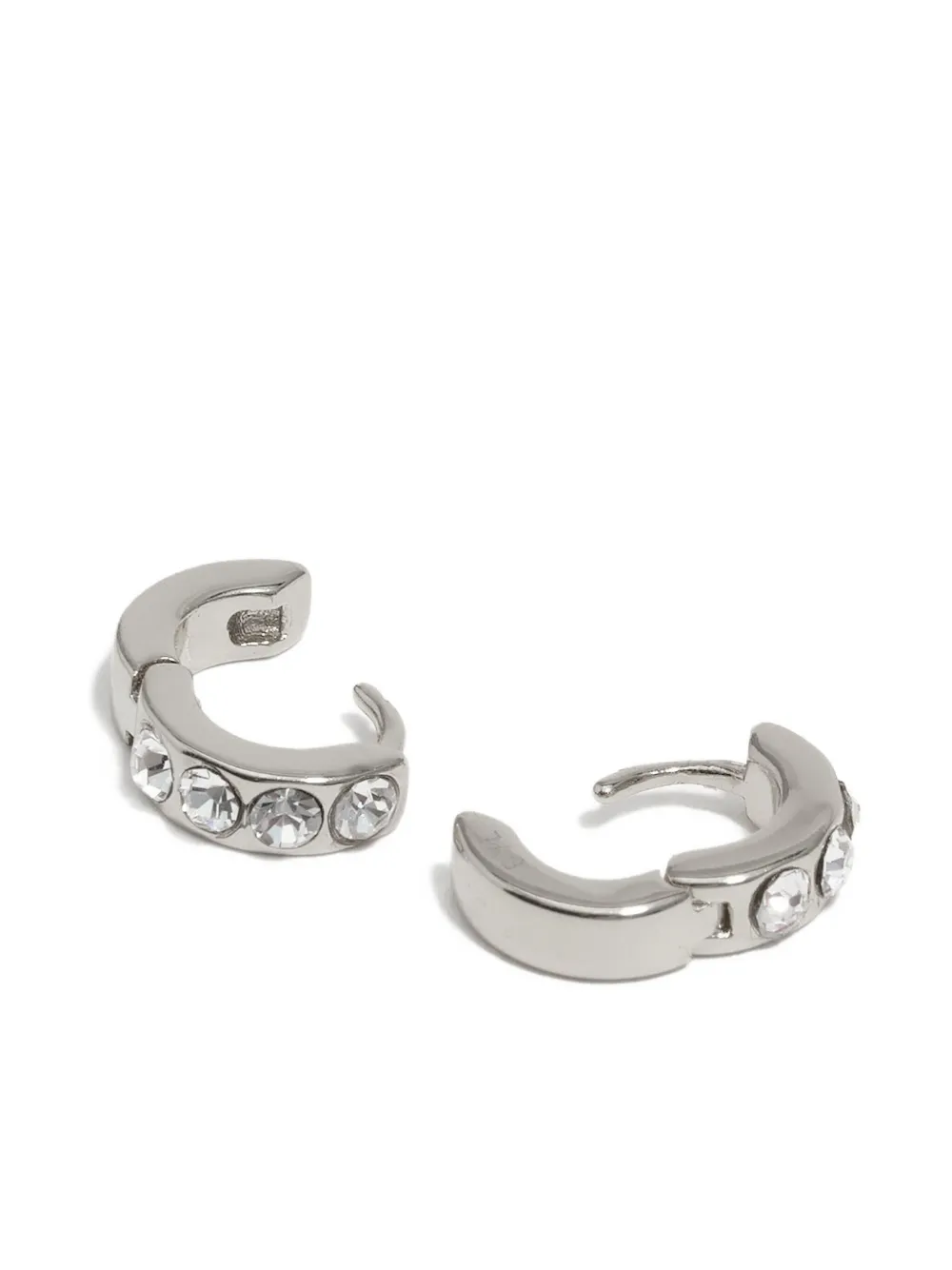 Bimba y Lola クリスタル フープピアス | シルバートーン | FARFETCH JP