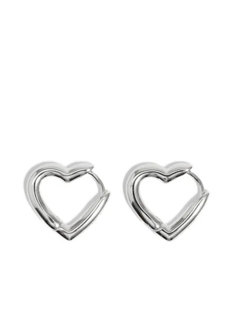 Bimba y Lola heart-shaped hoop earrings