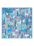 Bimba y Lola animals vegetation scarf - Blue