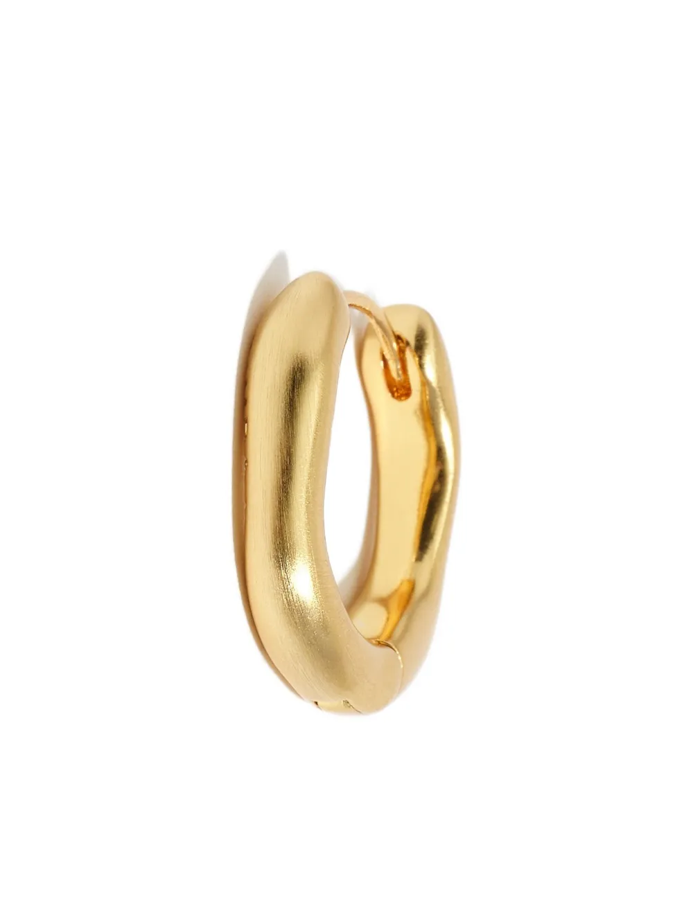 Bimba Y Lola Logo-engraved Hoop Earrings In Gold