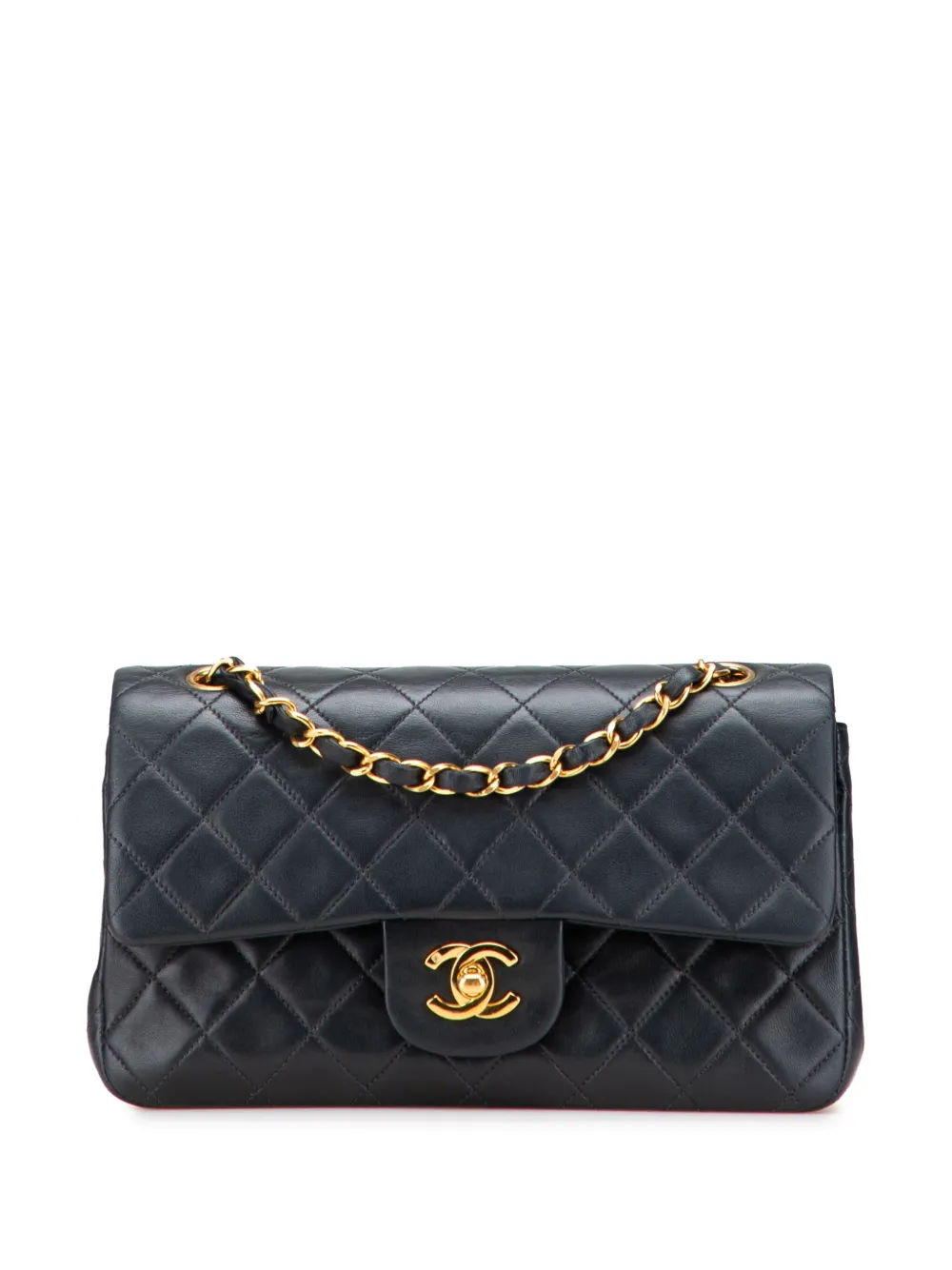 CHANEL Pre-Owned 1996-1997 Small Classic Lambskin Double Flap shoulder bag | Black | Image 1