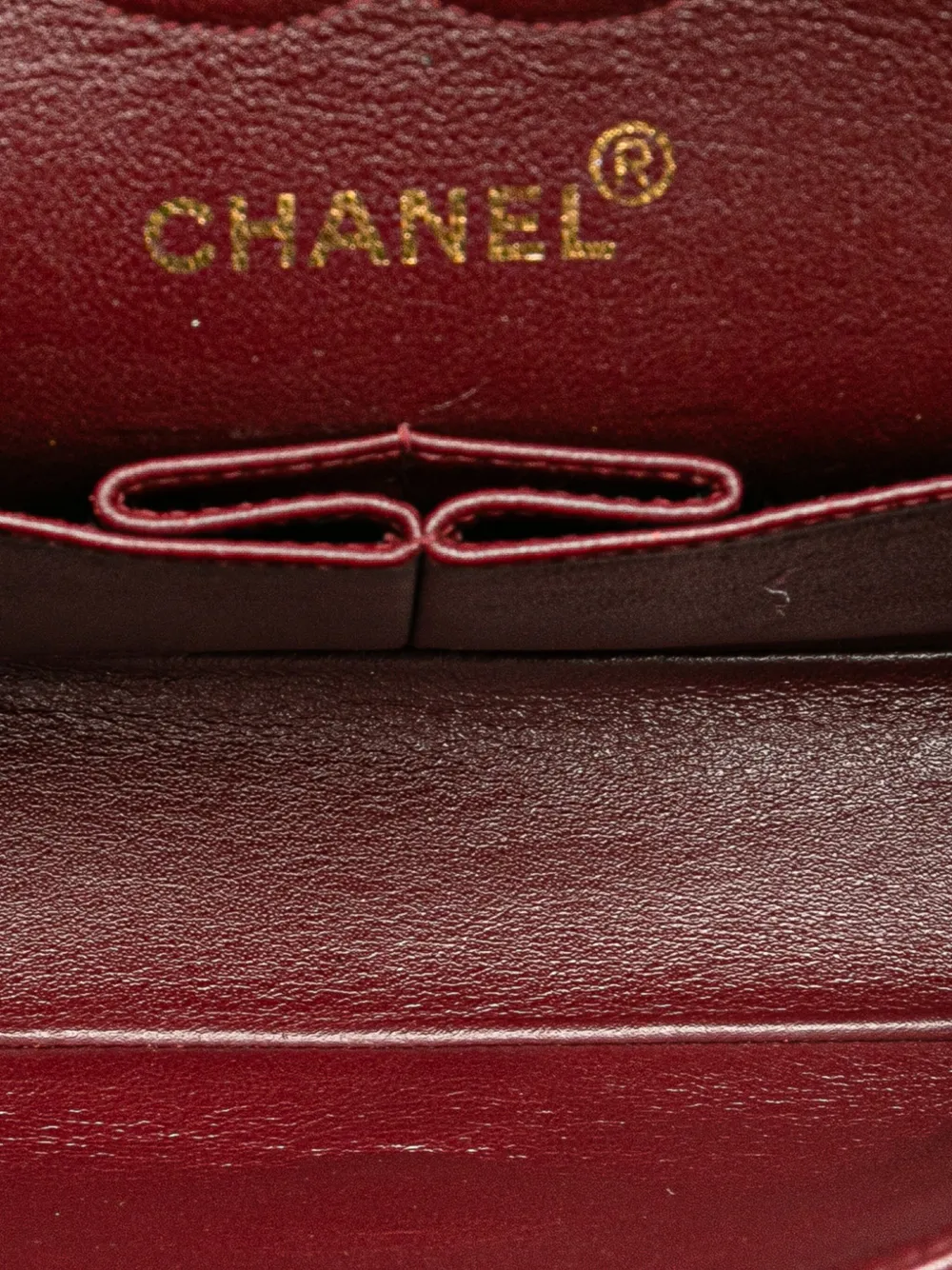 Pre-owned Chanel 1996-1997 Small Classic Lambskin Double Flap Shoulder Bag In Black
