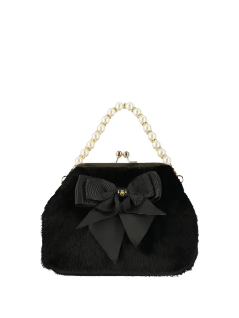 ANGEL'S FACE KIDS bow-embellished pearl-handle tote bag