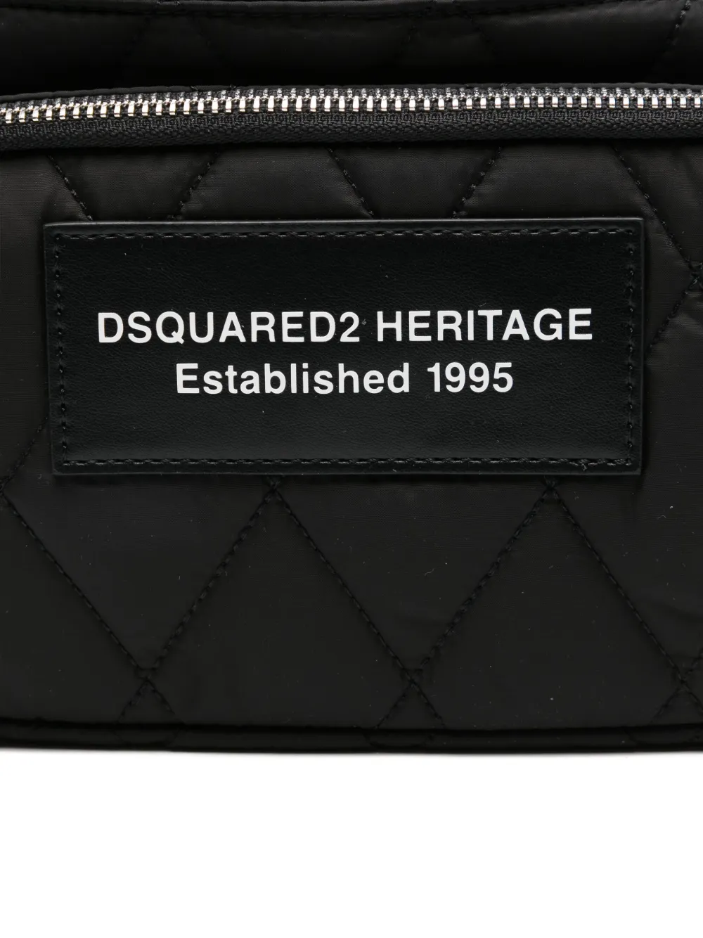 Dsquared2 Quilted-pattern Belt Bag In Black