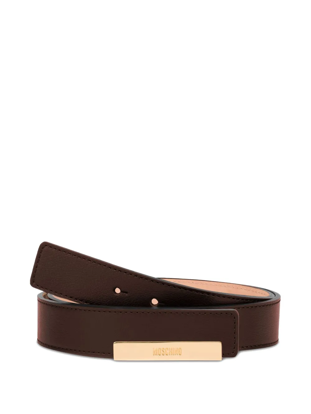 Moschino leather belt - Bruin