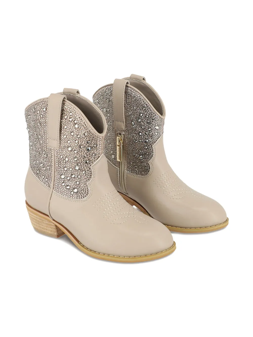 ANGEL'S FACE KIDS Enkellaarzen met stras Beige