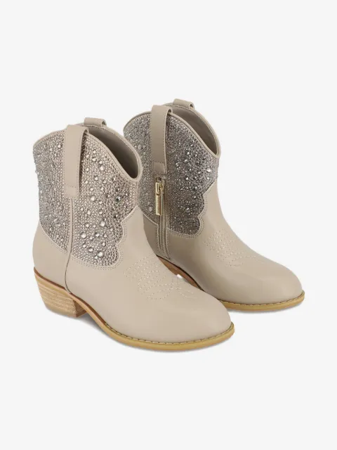 ANGEL'S FACE KIDS rhinestone-embellished ankle boots