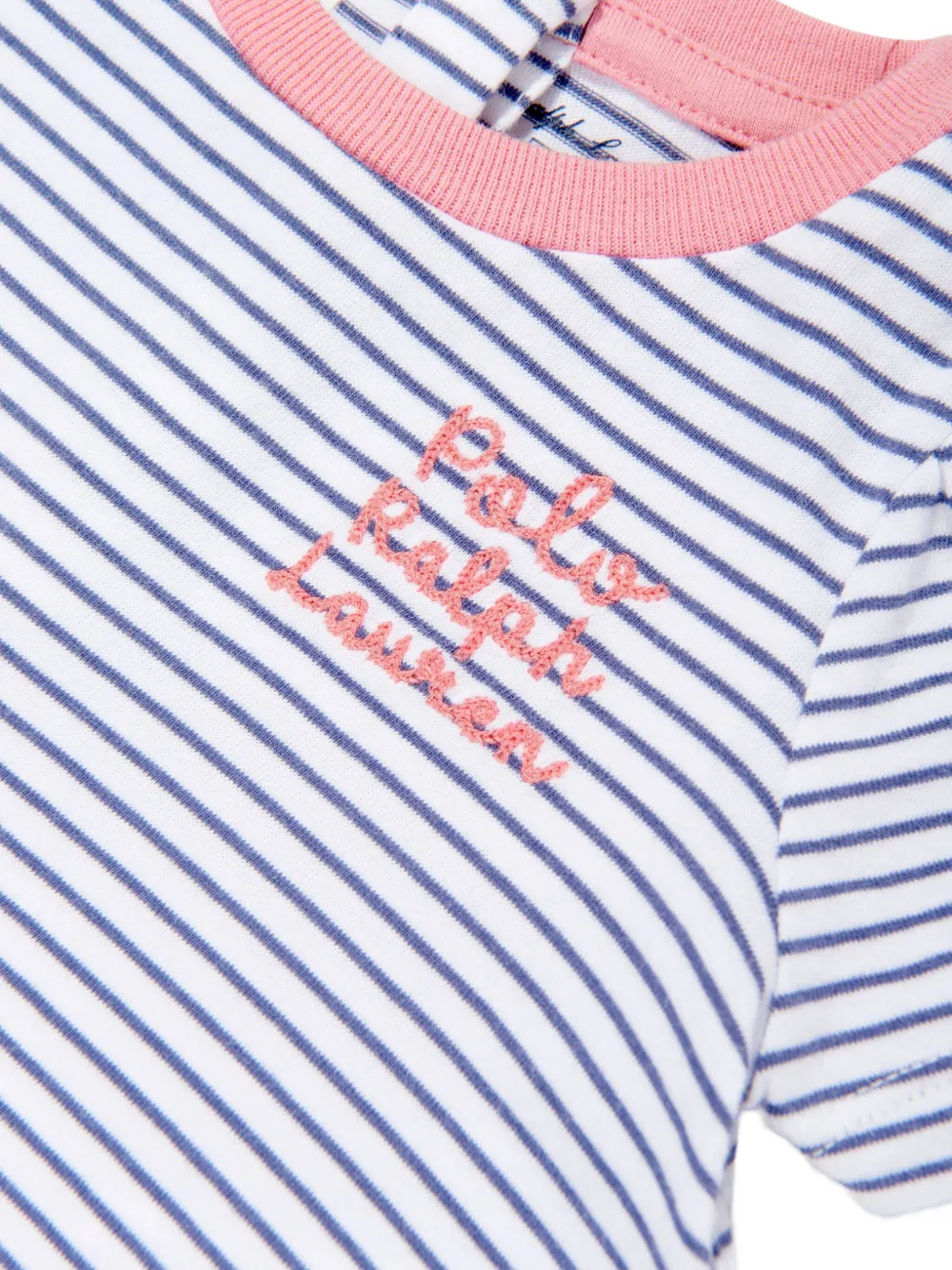 POLO RALPH LAUREN KIDS Jersey babypakje met strepen Blauw