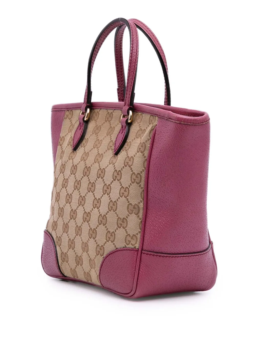 Pre-owned Gucci 2016-2025 Small Gg Canvas Bree Satchel In Brown