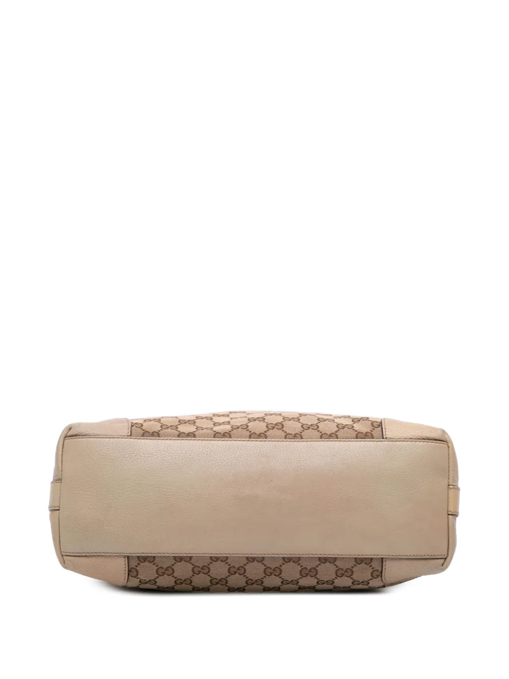 Pre-owned Gucci 2016-2025 Small Miss Gg Canvas Hobo Satchel In Brown